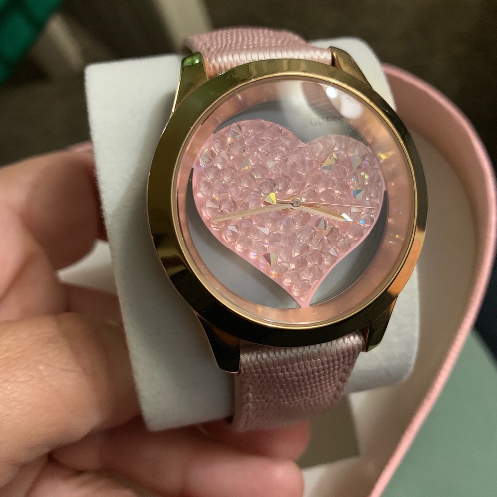 Guess pink watch